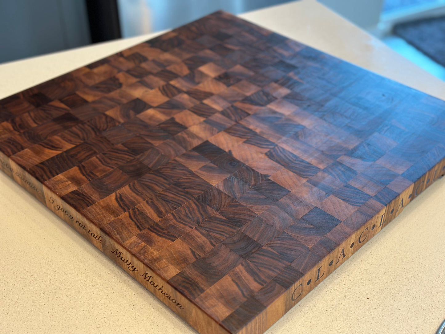 Endgrain Walnut Cutting Board