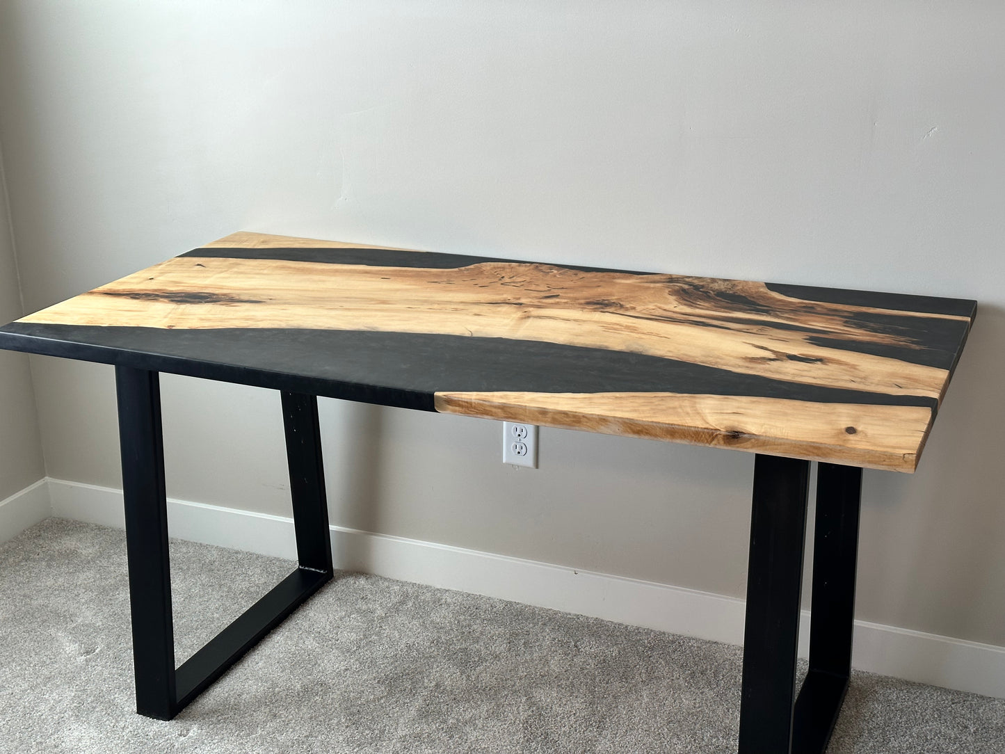 Boxelder Maple & Epoxy Table