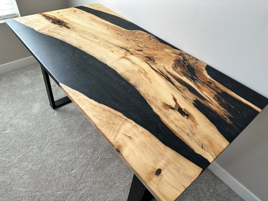 Boxelder Maple & Epoxy Table